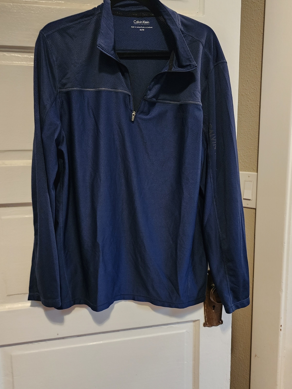 Calvin Klein Blue Quarter-Zip Pullover